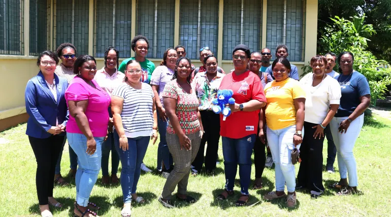 Group Photo of teachers in a yard