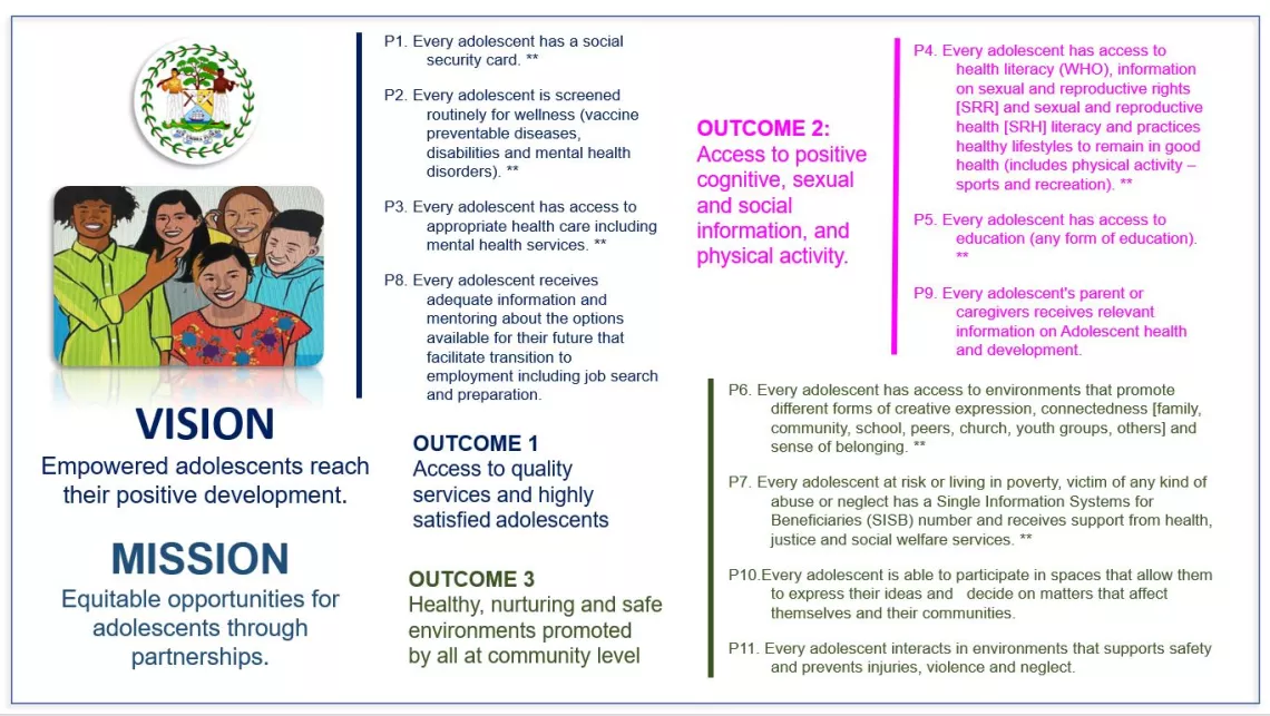 Diagram of the three outcomes of the AHNSP
