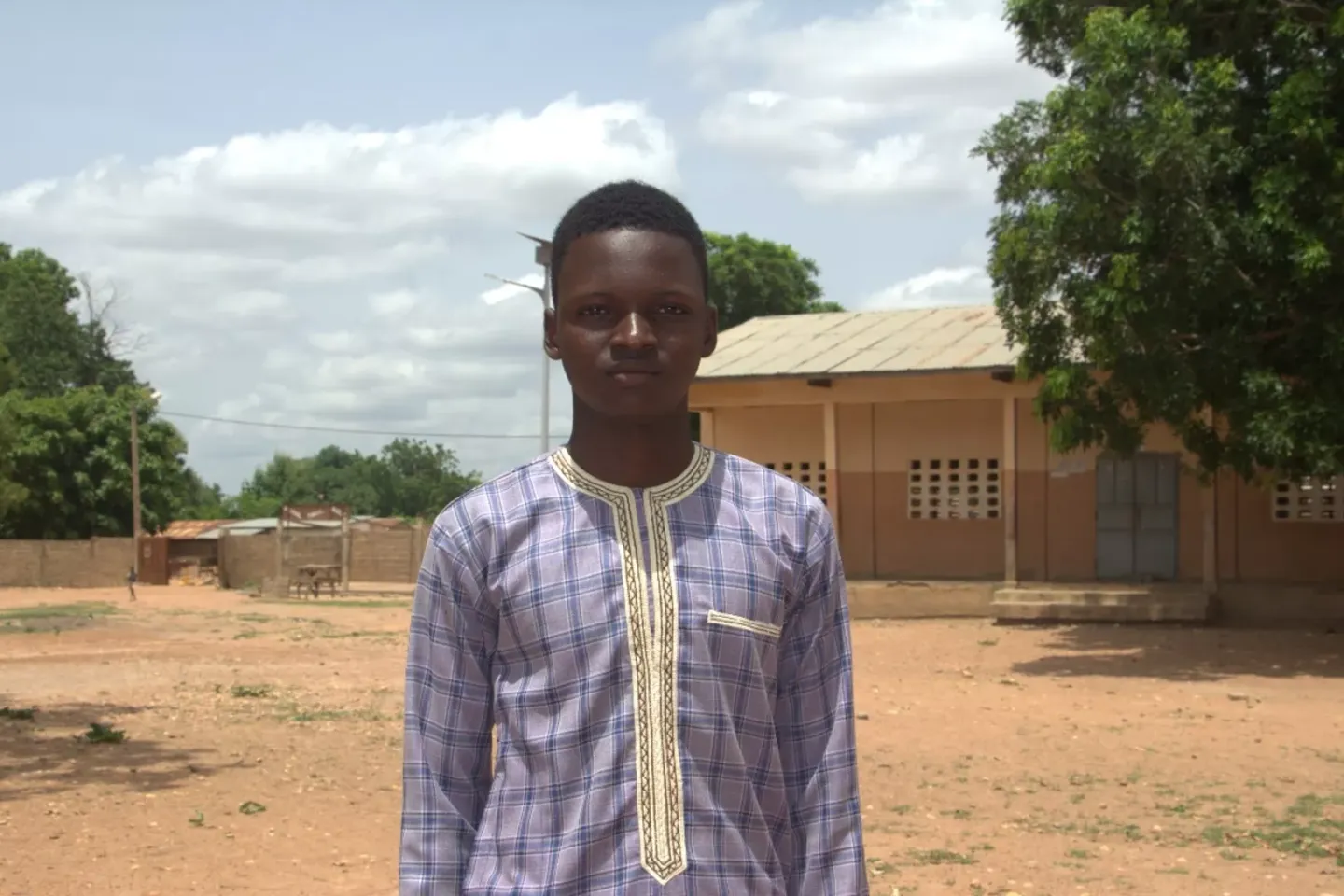 Hamidou BOUBAKAR, &eacute;l&egrave;ve au coll&egrave;ge de Gogounou  au nord du B&eacute;nin