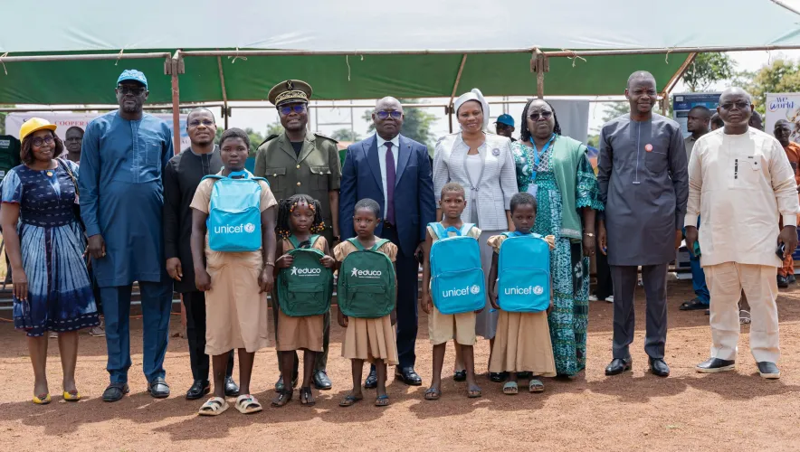 BENIN-Lancement de la campagne de distribution de kit scolaire &agrave; Toukountounan 