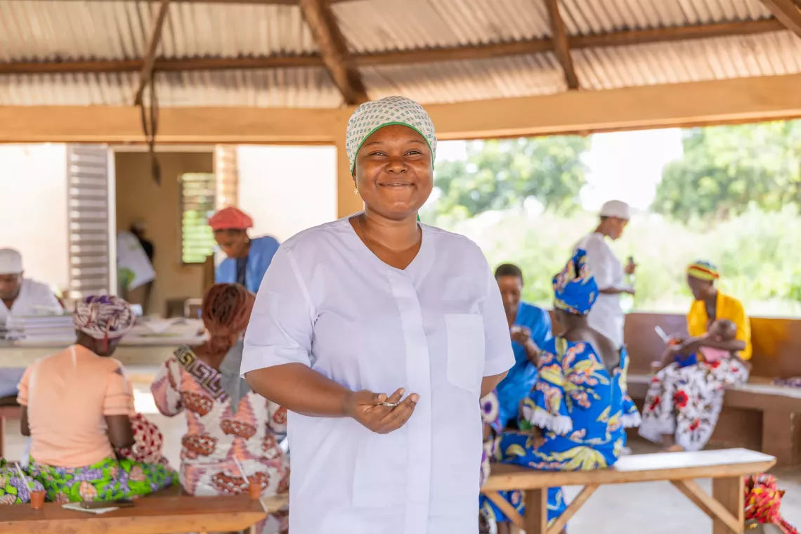 Le Docteur Fad&eacute;yan El&eacute;na est m&eacute;decin-chef du centre de sant&eacute; communal de la commune de Zapkota