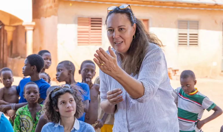 Visite de terrain de Mme Collette Selman