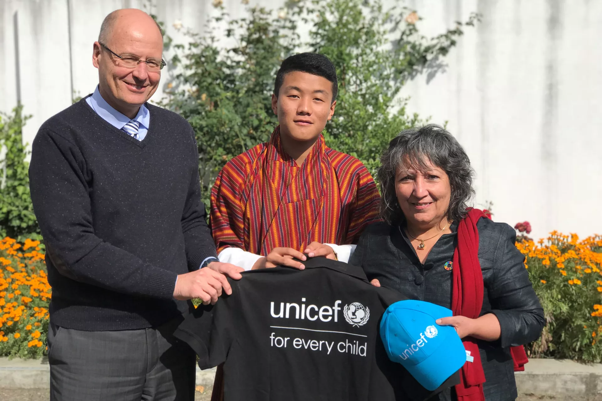 UNICEF Bhutan Representative, Sonam Wangchen and UNICEF Regional Director for South Asia