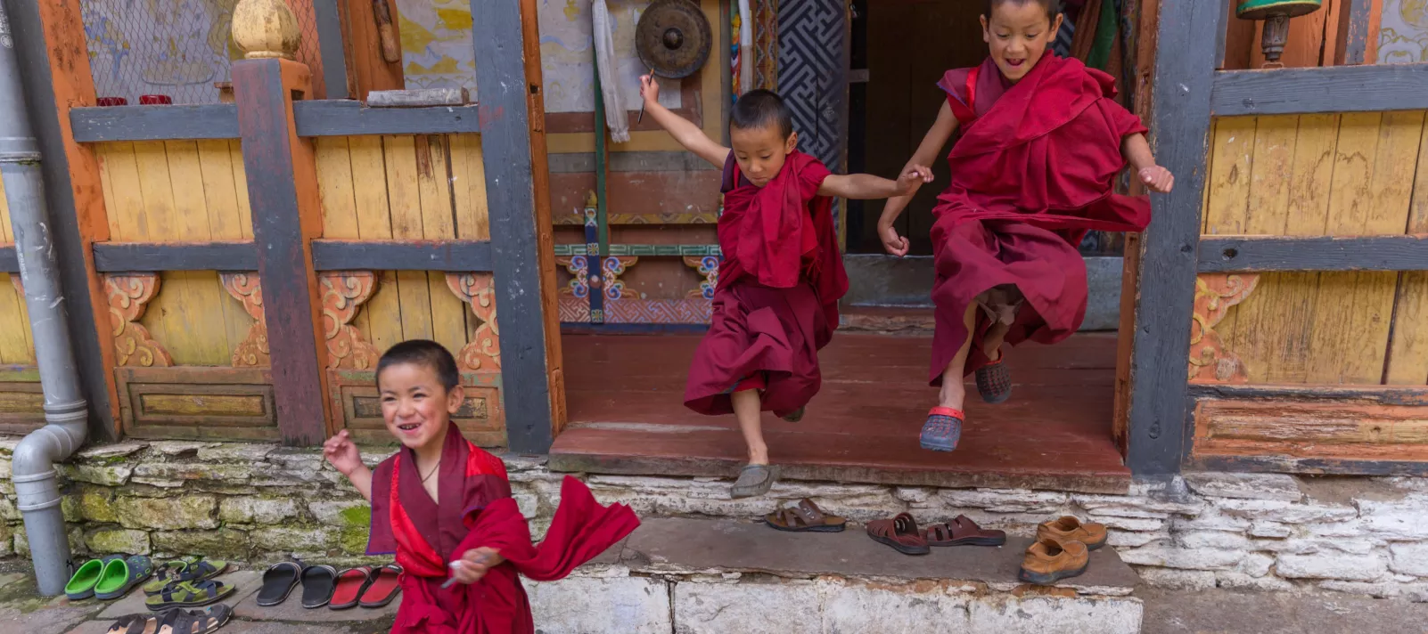 Monks in Bumthang