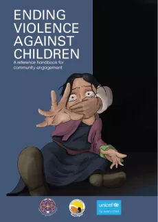A young girl screams for help