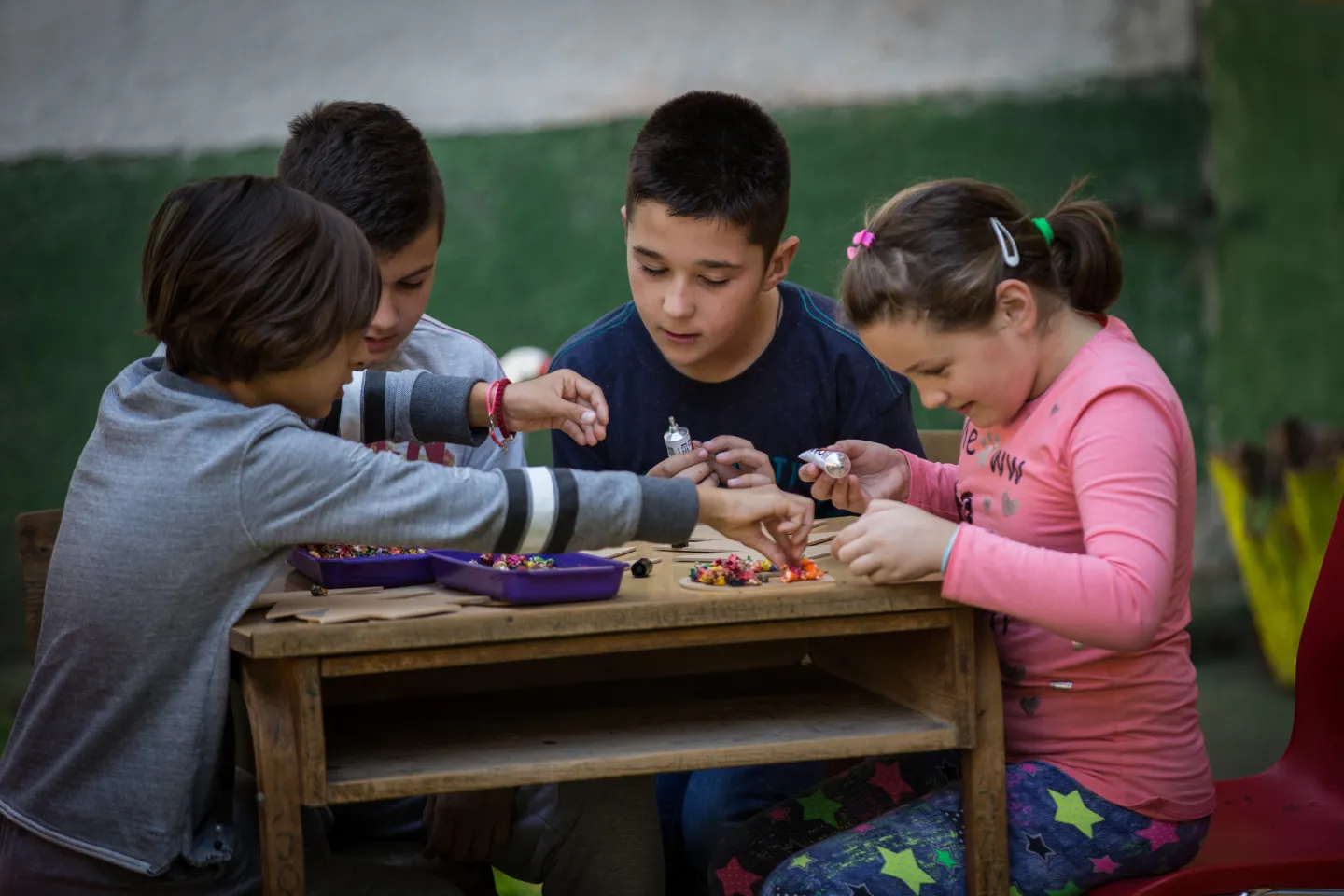 Children at school