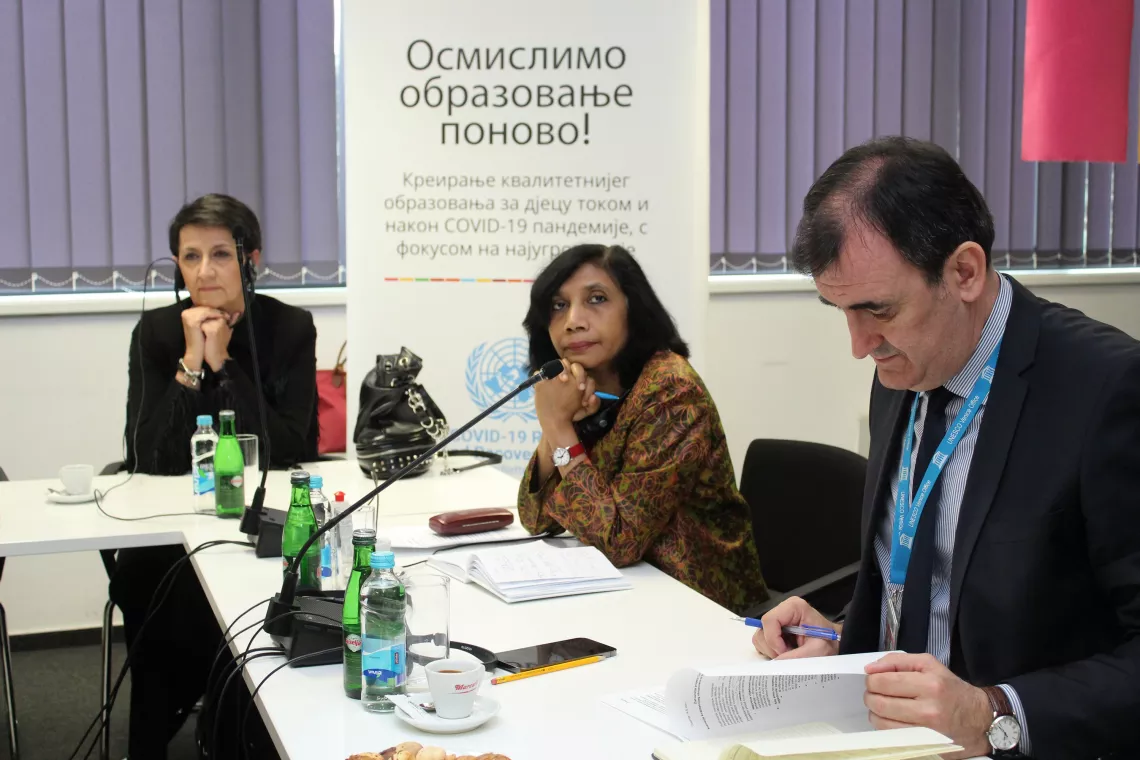 a Zavr&scaron;noj ceremoniji dr. Rownak Khan, predstavnica UNICEF-a u BiH potcrtala je rezultate projekta i koji su postignuti u relativno kratkom periodu, s posebnim osvrtom na njegov gender aspekt, te istaknula važnost njegovog kontinuiteta i nakon formalnog okončanja: