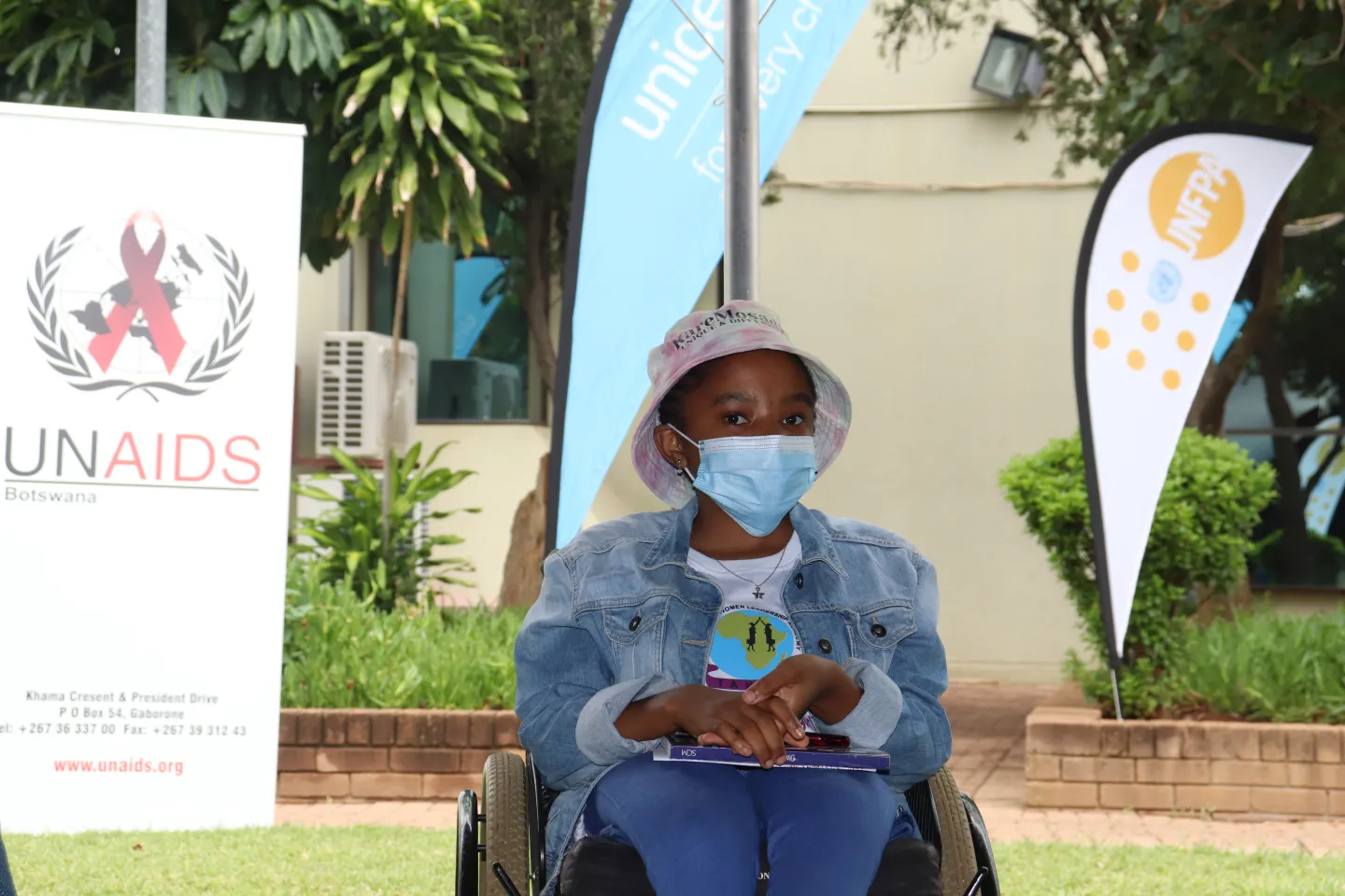 Cathy Mantswe sharing her story 
