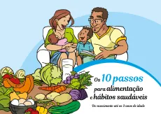 capa publica&ccedil;&atilde;o Os 10 passos para alimenta&ccedil;&atilde;o e h&aacute;bitos saud&aacute;veis