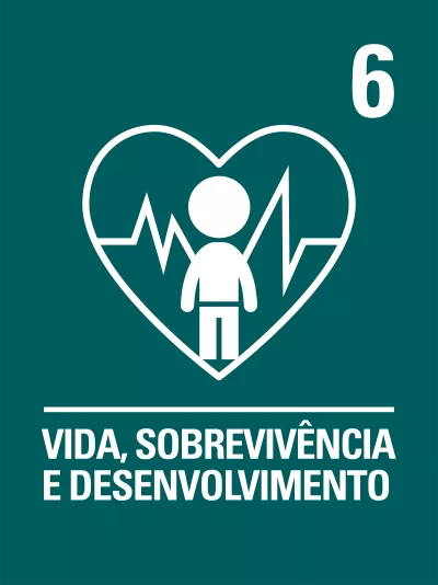 &iacute;cone representa o direito &agrave; vida, sobreviv&ecirc;ncia e desenvolvimento, mostra um bonequinho dentro de um cora&ccedil;&atilde;o