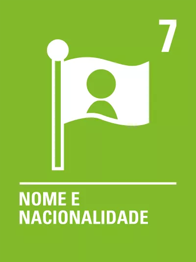 &iacute;cone mostra uma bandeira com um bonequinho dentro