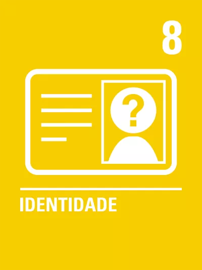 &iacute;cone mostra o desenho de uma identidade com um bonequinho na foto e uma interroga&ccedil;&atilde;o dentro do rosto do bonequinho