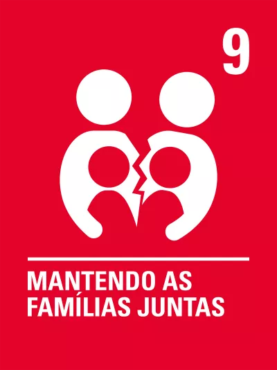 &iacute;cone mostra dois bonequinhos maiores abra&ccedil;ando dois bonequinhos menores