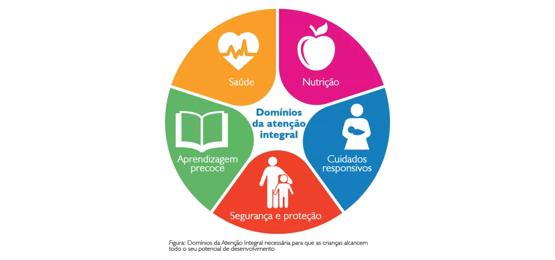 gr&aacute;fico explicando os cinco pilares da aten&ccedil;&atilde;o integral