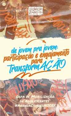 Peda&ccedil;o da capa da publica&ccedil;&atilde;o mostra uma colagem de fotos de adolescentes e jovens