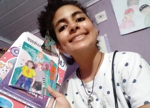 Let&iacute;cia Aline do Nascimento, 15, jovem l&iacute;der participante do Projeto Engaja &ndash; Cieds SP