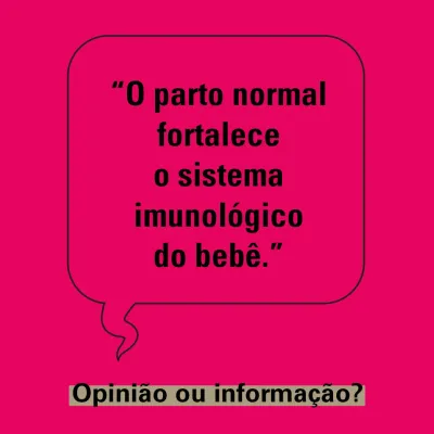 O parto normal fortalece o sistema imunol&oacute;gico do beb&ecirc;