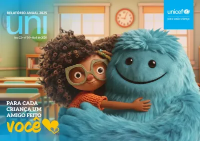 relat&oacute;rio anual para doadores do UNICEF, ano 2025