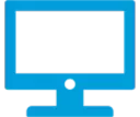 &iacute;cone-azul-tela-computador