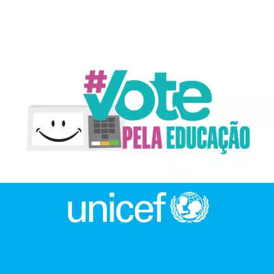 Adesivo campanha #VotePelaEduca&ccedil;&atilde;o