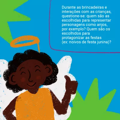 Card com desenhos para redes sociais