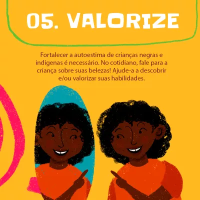 Card com desenhos para redes sociais