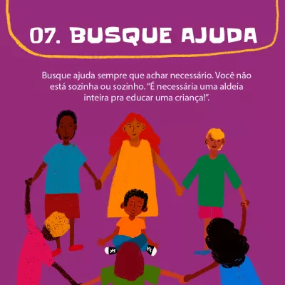Card com desenhos para redes sociais