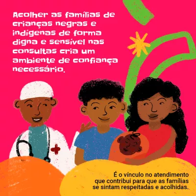 Card com desenhos para redes sociais