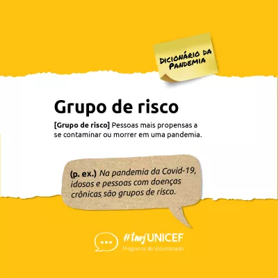 defina&ccedil;&atilde;o de grupo de risco: Pessoas mais propensas a se contaminar ou morrer em uma pandemia.