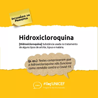 defini&ccedil;&atilde;o de hidroxicloroquinha: Subst&acirc;ncia usada no tratamento de alguns tipos de artrite, l&uacute;pus e mal&aacute;ria. 