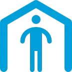 icono de persona en una casa