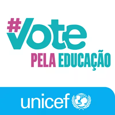 Card com o logo da campanha #VotePelaEduca&ccedil;&atilde;o