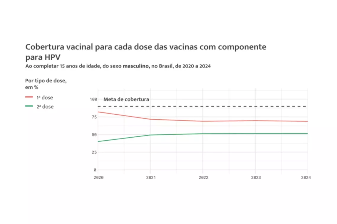 gr&aacute;fico vacina&ccedil;&atilde;o HPV meninos