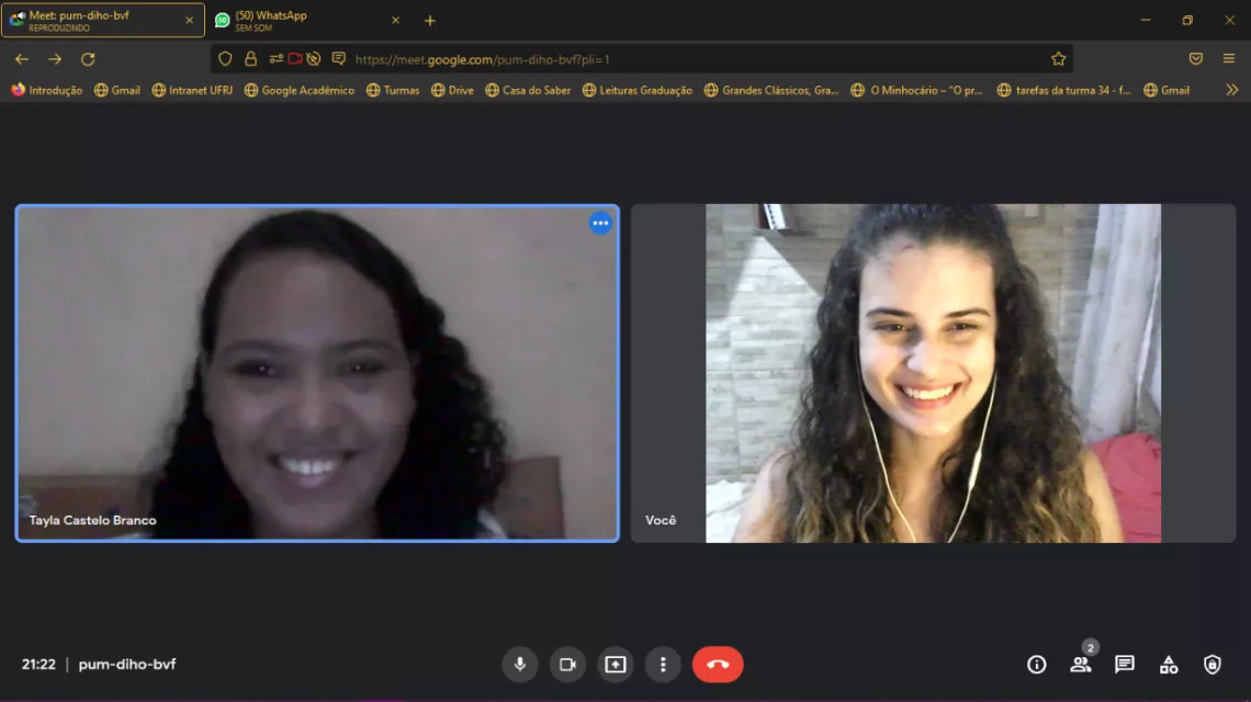 Tayla e Rebecca conversam sobre como manter a sa&uacute;de mental em dia