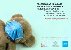capa da nota mostra um ursinho de pel&uacute;cia usando m&aacute;scara cir&uacute;rgica