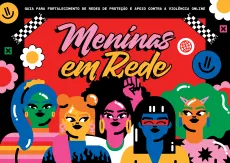 capa da publica&ccedil;&atilde;o mostra o desenho de diversas meninas, bem colorido