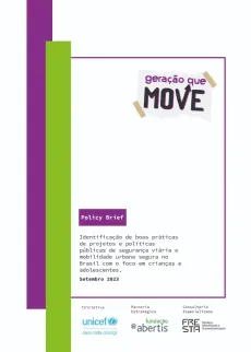 Capa da publica&ccedil;&atilde;o com grafismos e o logo do projeto Gera&ccedil;&atilde;o que Move