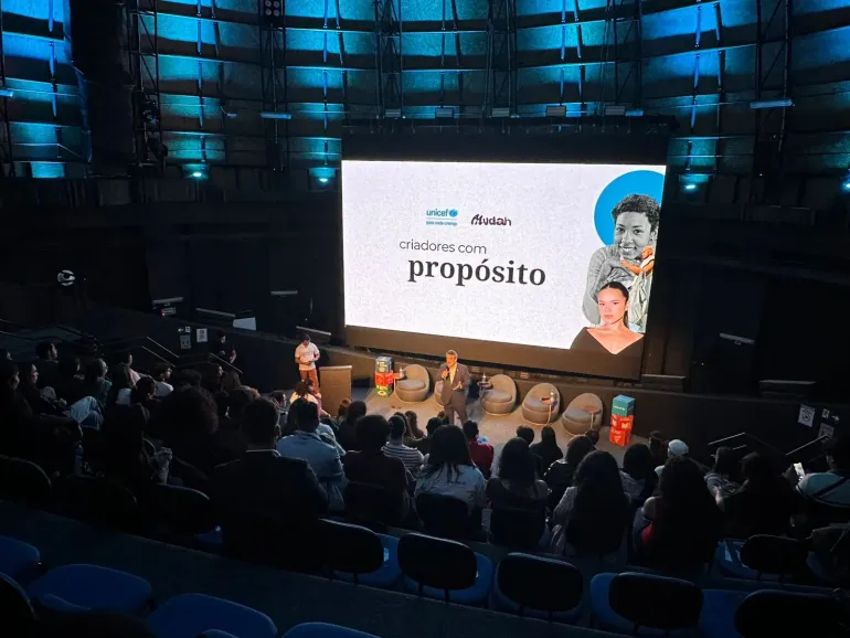 evento do UNICEF e embaixadora Maisa em S&atilde;o Paulo com influenciadores