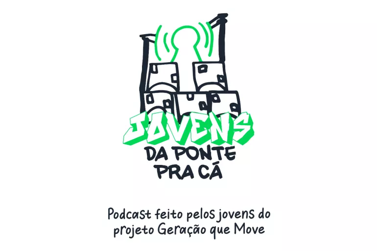 logo do podcast Jovens da Ponte pra C&aacute;