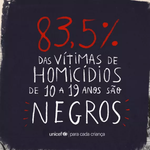 desenho com dados sobre homic&iacute;dios de meninos negros