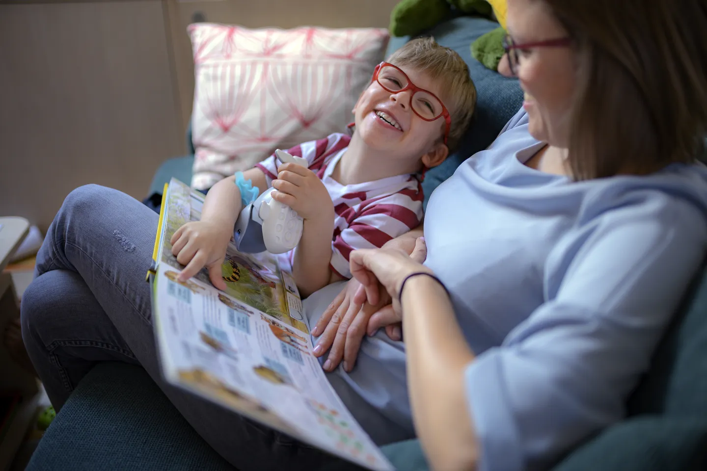 Children with parents - parenting month