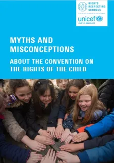 Cover photo of the brochure "Myths and misconceptions about CRC at 30"