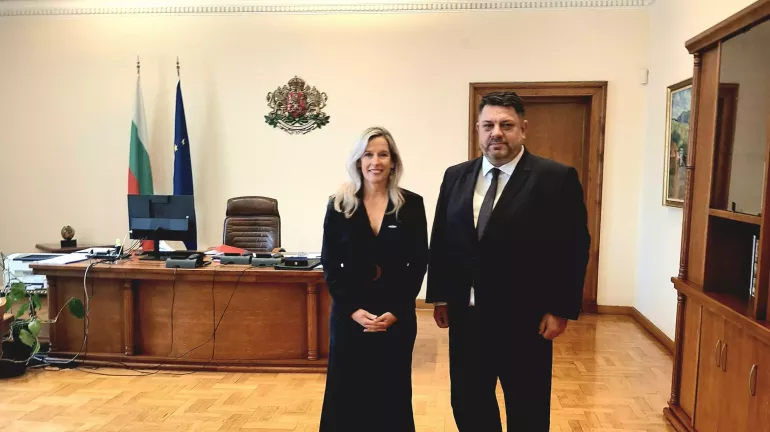 Christina de Bruin and Zafirov meeting