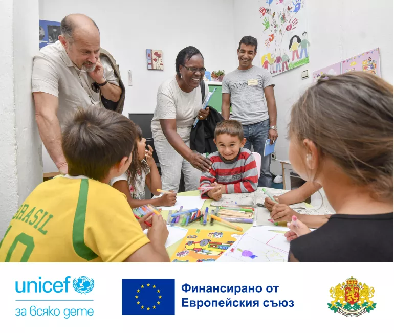 Представителят на УНИЦЕФ в България посети децата от център, създаден с подкрепата на УНИЦЕФ в Сливен