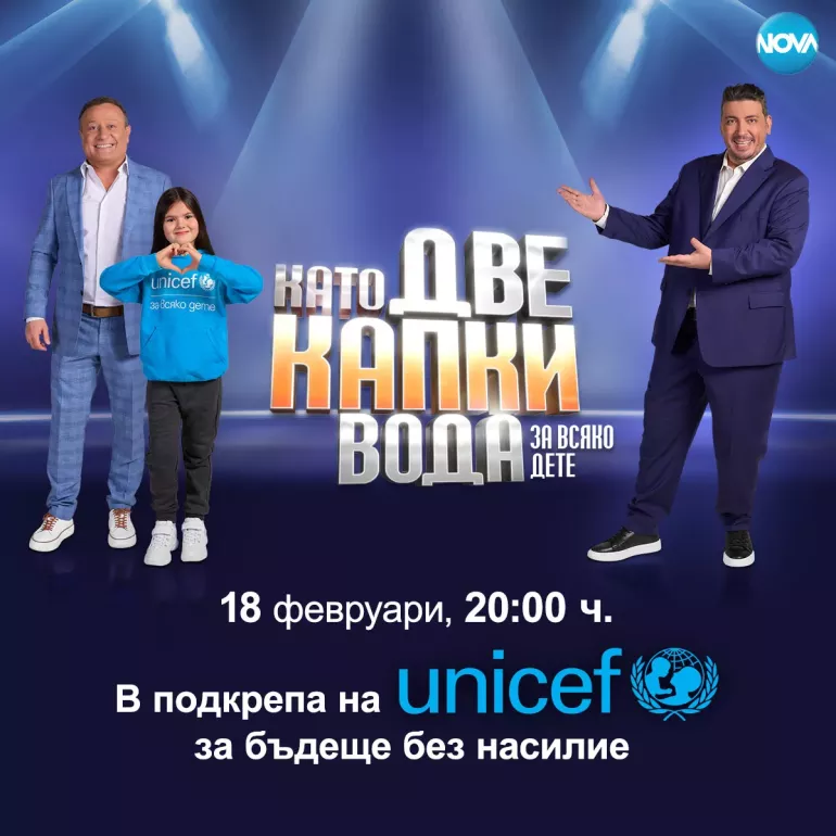 Като две капки вода за всяко дете - за бъдеще без насилие за всяко дете