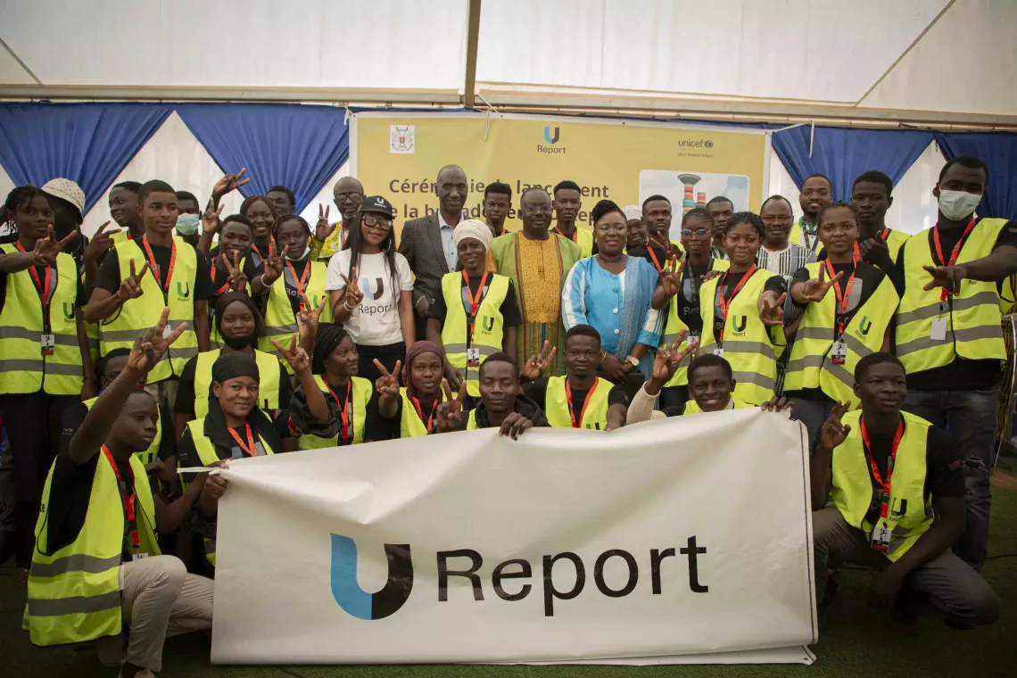 La brigade verte de U-reporters.