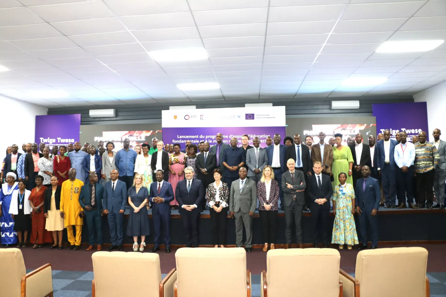 Photo de famille lors du lancement du Programme &lsquo;Twige Twese&rsquo;.