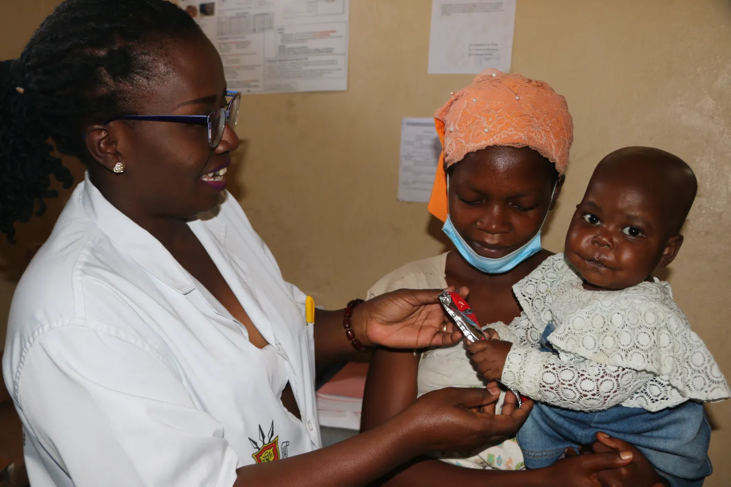 A little girl, Afsa, 18 months old