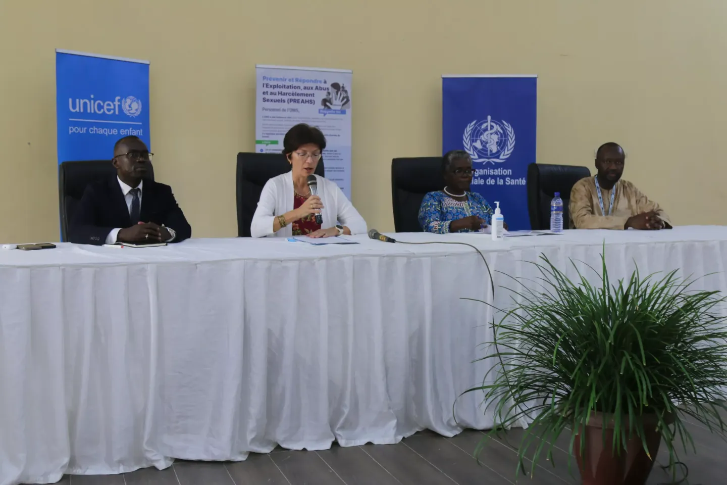 France B&eacute;gin, UNICEF Representative, speaking on behalf of the health partners.