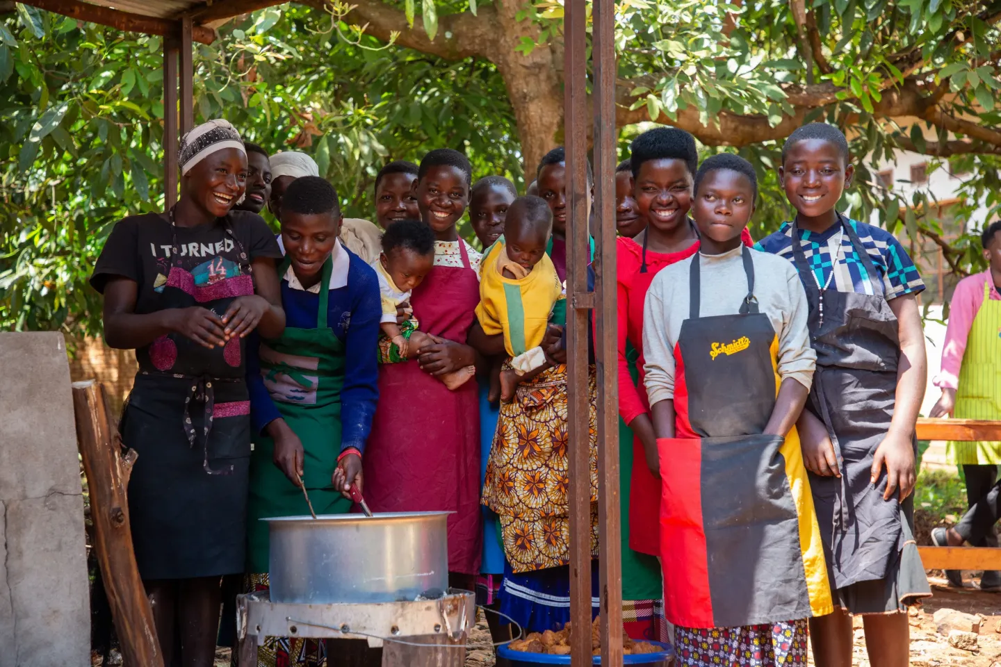A group of young girls from Ngozi who were mentored and supported through vocational training under the UMWIZERO program.